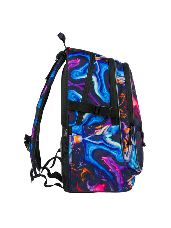 BAAGL  Vijolični šolski komplet - nahrbtnik, peresnica, torba Baagl Core Marble