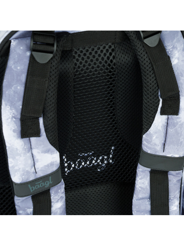 BAAGL  Sivi šolski nahrbtnik Baagl Skate NASA Grey