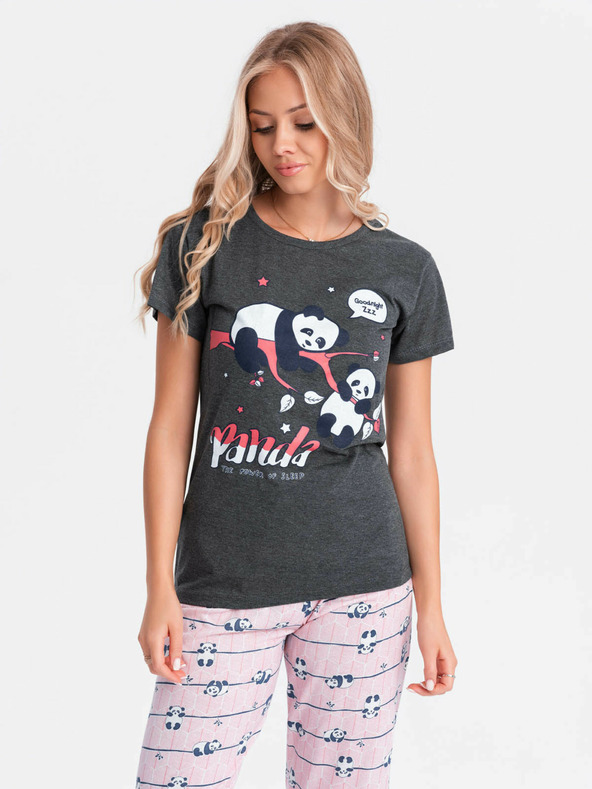 Edoti Ženska pižama - grafit EDOTI