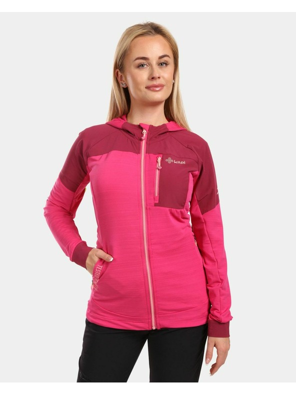 Kilpi Ženska raztegljiva jopa s kapuco Kilpi MEMPHIS-W Pink