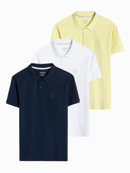 Ombre Clothing Moška pique pletena polo majica Ombre Oblačila
