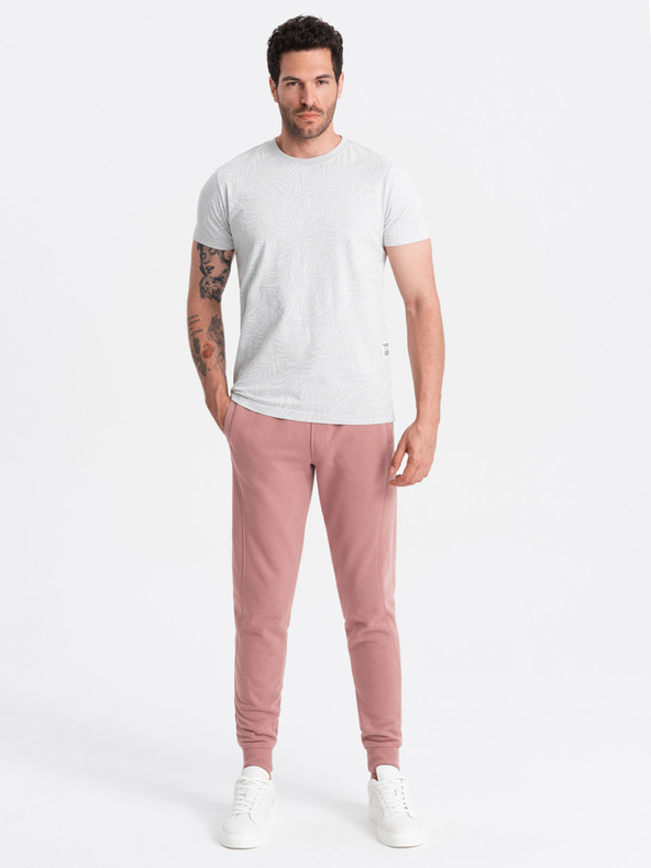 Ombre Clothing Moške bombažne trenirke BASIC jogger Ombre Clothing