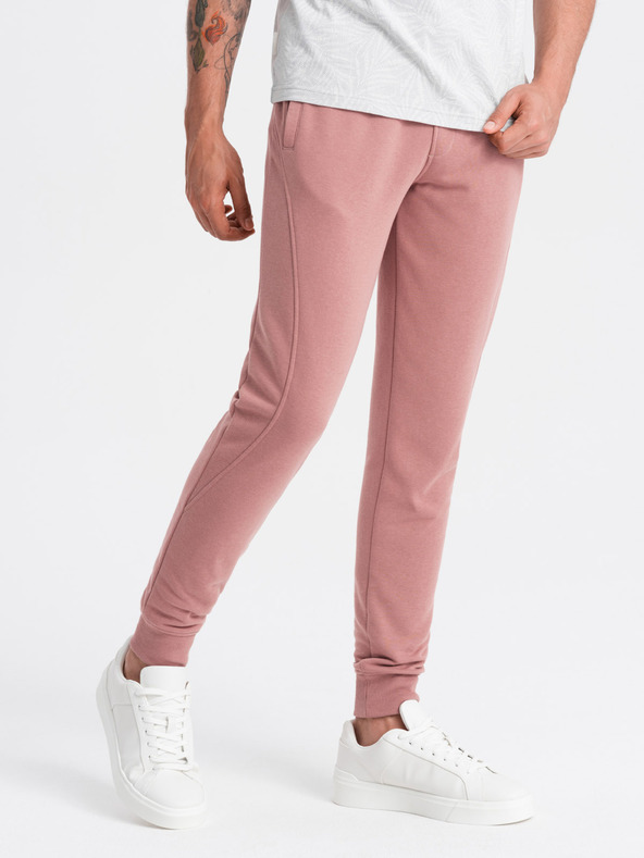 Ombre Clothing Moške bombažne trenirke BASIC jogger Ombre Clothing