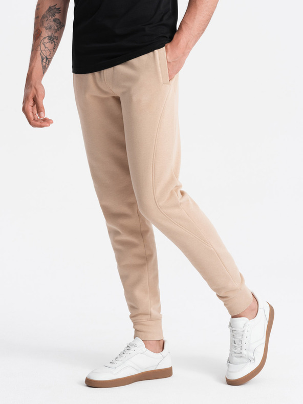 Ombre Clothing Moške bombažne trenirke BASIC joggers Ombre Clothing