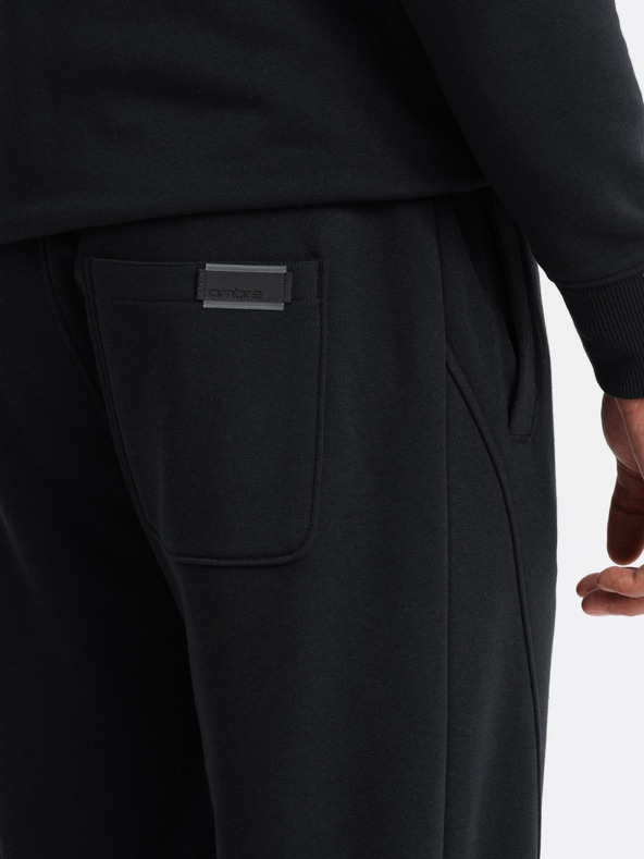 Ombre Clothing Moške bombažne trenirke BASIC Ombre Clothing