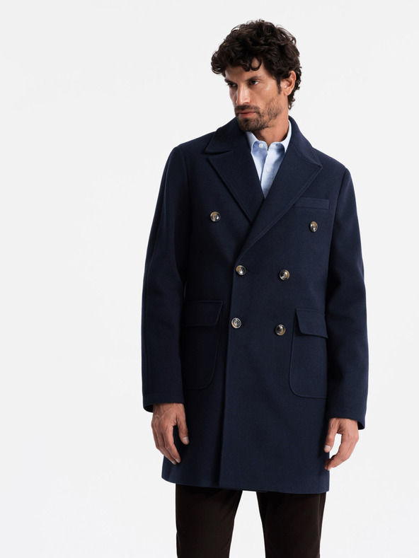 Ombre Clothing Moški dvoredni plašč Ombre Clothing