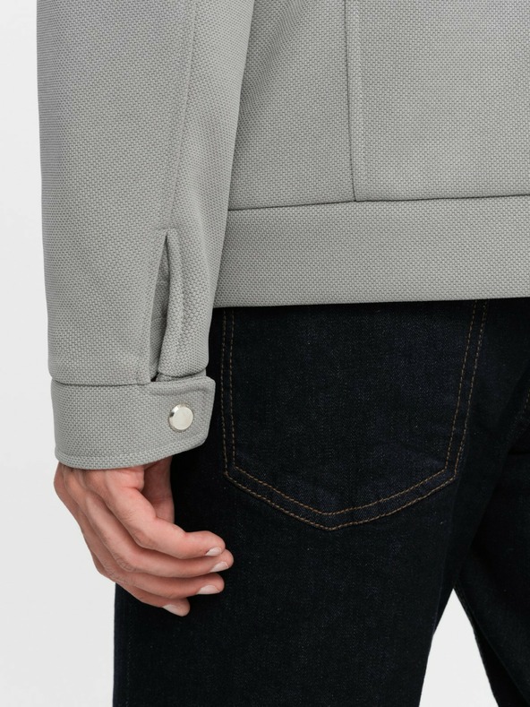 Ombre Clothing Moška jakna z žepi in ovratnikom Ombre Clothing