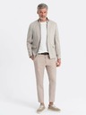 Ombre Clothing Ombre Clothing moška rjava jakna s stoječim ovratnikom