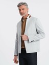 Ombre Clothing Ombre Clothing moška rjava jakna s stoječim ovratnikom