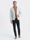 Ombre Clothing Ombre Clothing moška rjava jakna s stoječim ovratnikom