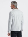 Ombre Clothing Ombre Clothing moška rjava jakna s stoječim ovratnikom