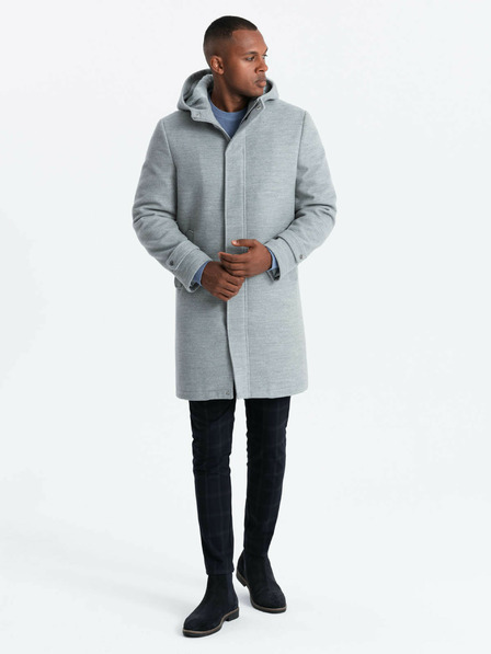 Ombre Clothing Moški plašč s kapuco Ombre oblačila
