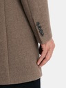 Ombre Clothing Eleganten moški enonadstropni plašč iz volnene mešanice Ombre Clothing V1 OM-COWC-0114