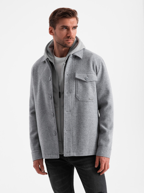 Ombre Clothing Moška lahka jopa iz flisa Ombre Clothing V2 OM-JANP-0199