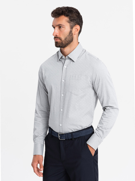 Ombre Clothing Moška oblačila Ombre Clothing SLIM FIT V2 OM-SHCS-0174