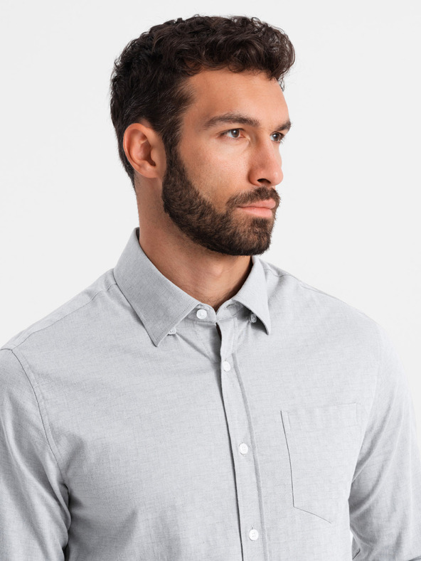 Ombre Clothing Moška oblačila Ombre Clothing SLIM FIT V2 OM-SHCS-0174