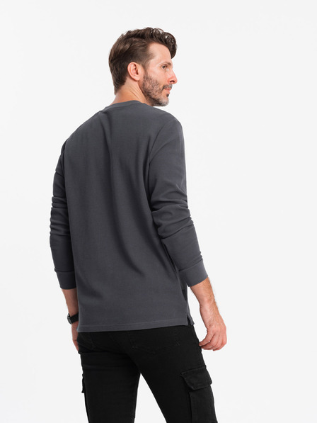 Ombre Clothing Moška oblačila iz pletenine waffle knit Ombre Clothing V3 OM-LSCL-0120