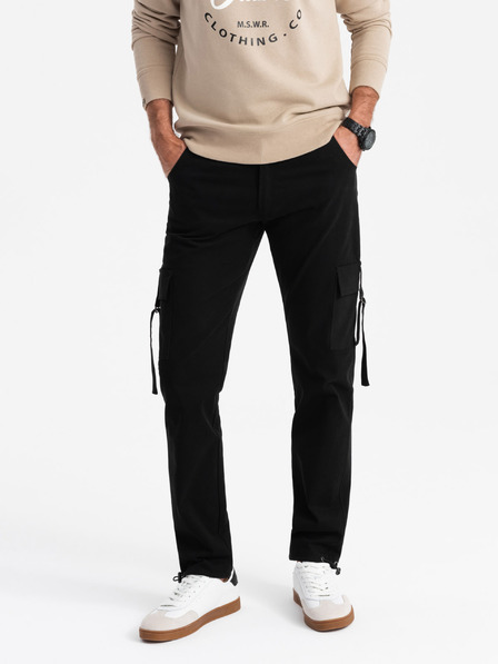 Ombre Clothing Moška oblačila Ombre Clothing STRAIGHT LEG CARGO V4 OM-PACG-0197