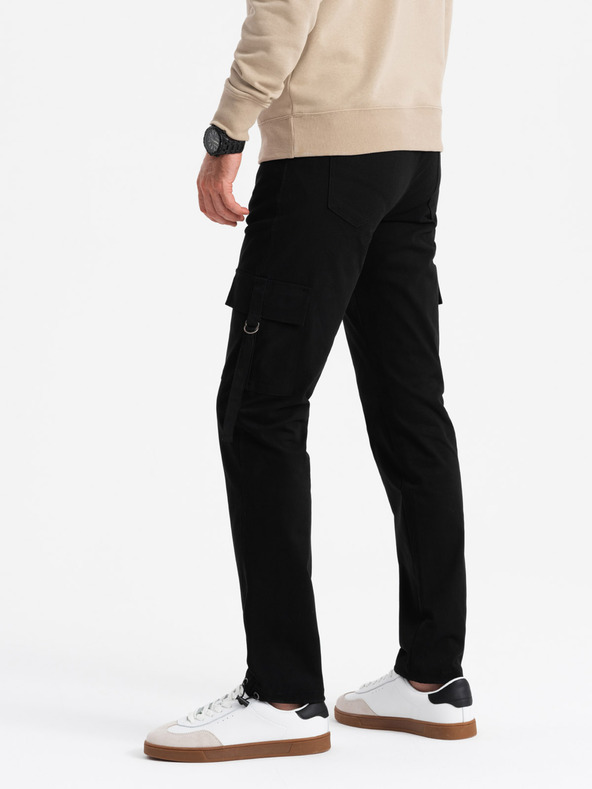 Ombre Clothing Moška oblačila Ombre Clothing STRAIGHT LEG CARGO V4 OM-PACG-0197