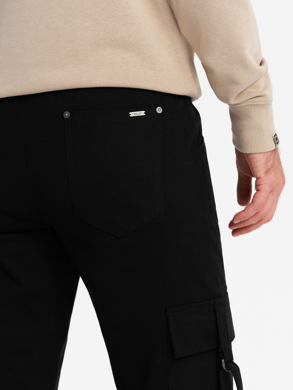 Ombre Clothing Moška oblačila Ombre Clothing STRAIGHT LEG CARGO V4 OM-PACG-0197