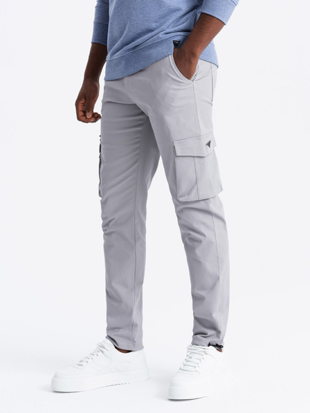 Ombre Clothing Moška oblačila Ombre STRAIGHT LEG CARGO V3 OM-PACG-0196
