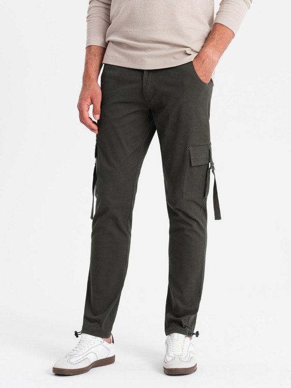 Ombre Clothing Moška oblačila Ombre Clothing STRAIGHT LEG CARGO V3 OM-PACG-0197