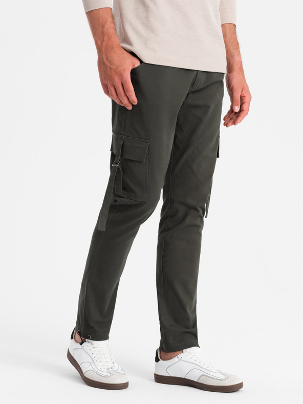 Ombre Clothing Moška oblačila Ombre Clothing STRAIGHT LEG CARGO V3 OM-PACG-0197