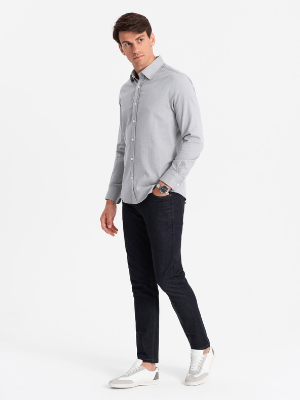 Ombre Clothing Moška majica Ombre Clothing SLIM FIT V2 OM-SHCS-0175