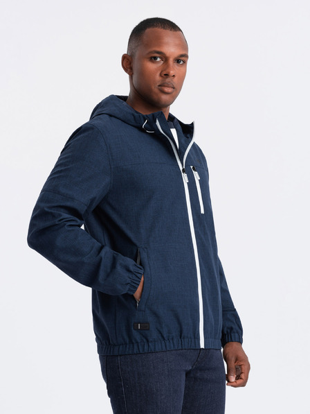 Ombre Clothing Moška lahka športna jakna s podlogo iz flisa Ombre Clothing