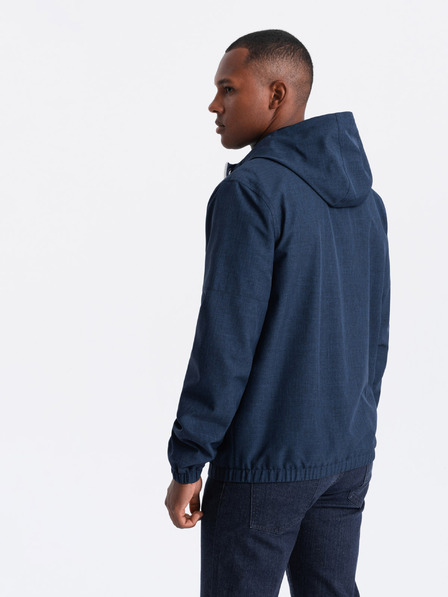 Ombre Clothing Moška lahka športna jakna s podlogo iz flisa Ombre Clothing