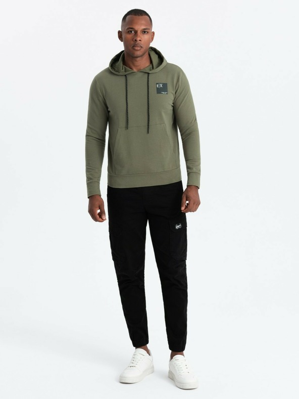 Ombre Clothing Moška kengurujčka s kapuco Ombre Clothing