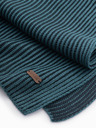 Ombre Clothing Moški pleteni dvobarvni črtasti šal temno modre barve Ombre Clothing