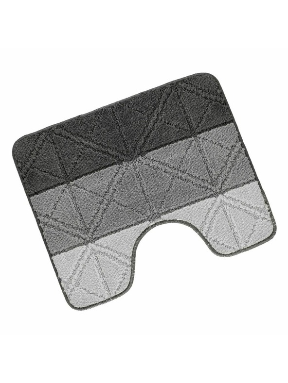 Bellatex Toaletna preproga 50x60cm trikotniki siva Bellatex