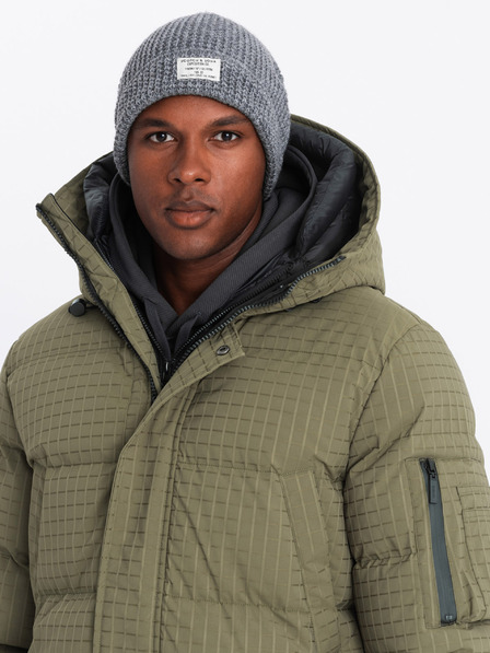 Ombre Clothing Moška zunanja dolga jakna parka Ombre Clothing