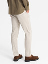 Ombre Clothing Moške hlače chino REGULAR FIT bež Ombre Clothing