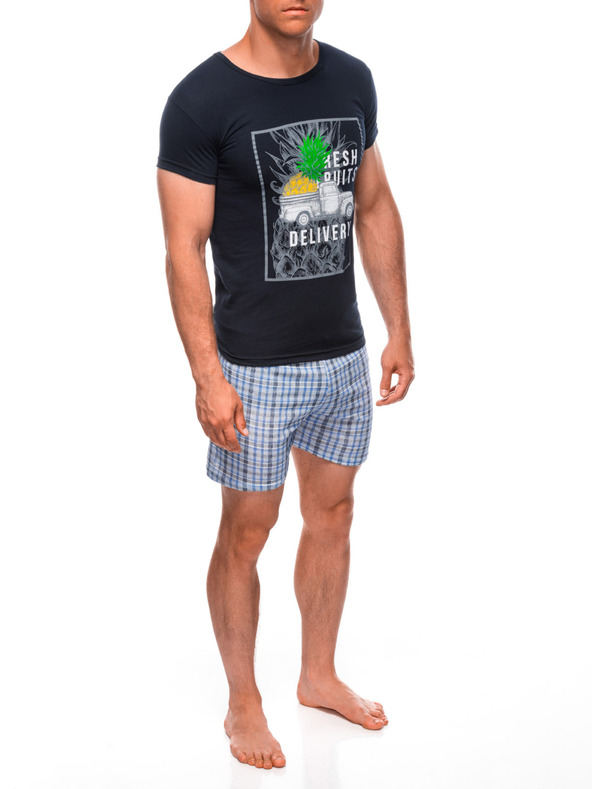 Edoti EDOTI Moška pižama, temno modra