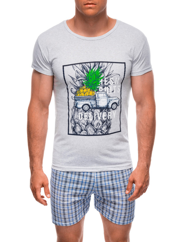 Edoti EDOTI Moška pižama, siva