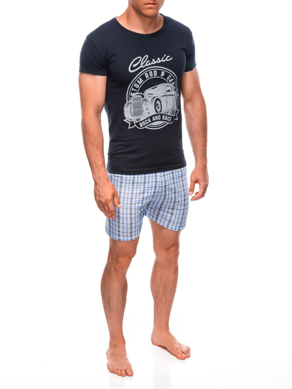 Edoti EDOTI Moška pižama, temno modra