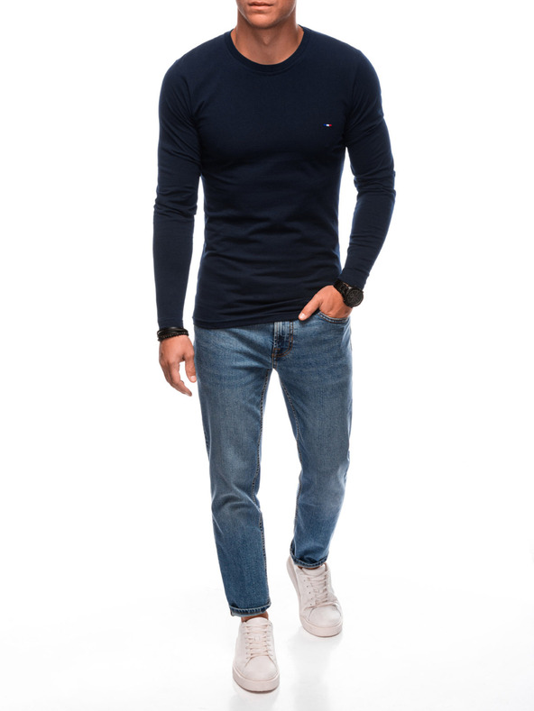 Edoti EDOTI Moška majica z dolgimi rokavi, temno modra