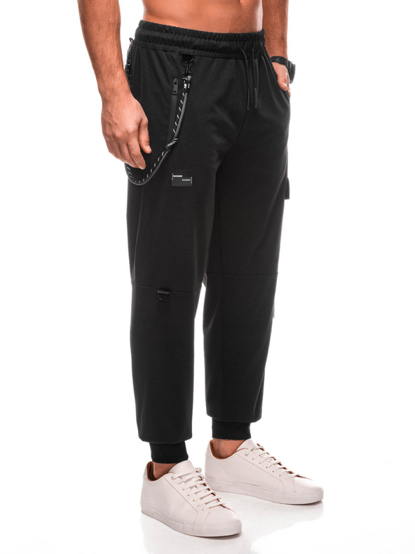 Edoti EDOTI Moške športne hlače, črne