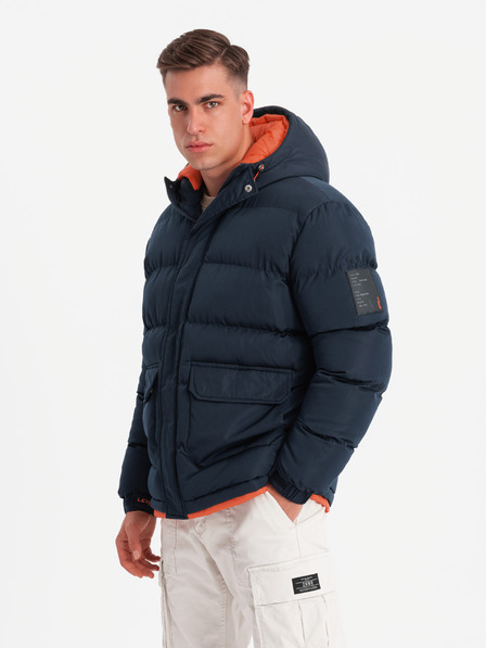 Ombre Clothing Ombre Clothing moška športna topla jakna z dvojno kapuco