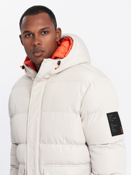 Ombre Clothing Ombre Clothing moška športna topla jakna z dvojno kapuco