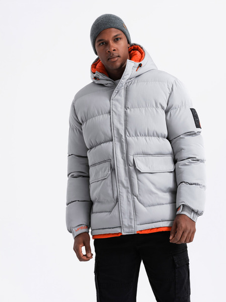 Ombre Clothing Ombre Clothing moška športna topla jakna z dvojno kapuco