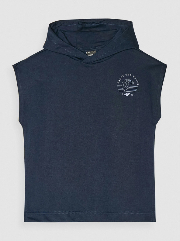 4F Fantovska majica s kapuco brez rokavov 4F