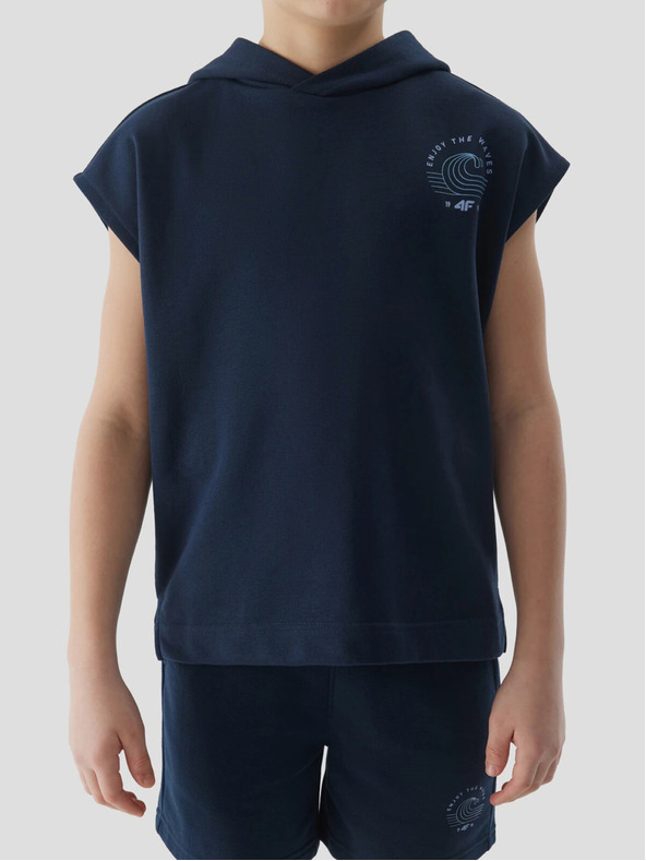 4F Fantovska majica s kapuco brez rokavov 4F