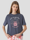 4F Dekliška majica oversize s potiskom 4F