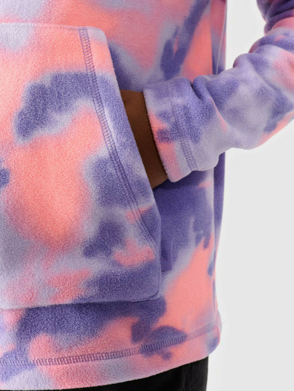 4F Dekliška jopa s kapuco iz flisa 4F