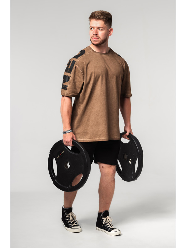 Nebbia Hlače GYM BRO 352 M, svetlo rjava