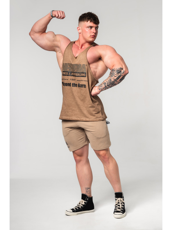 Nebbia Hlače GYM BRO 352 M, svetlo rjava