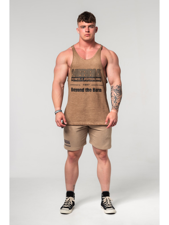 Nebbia Hlače GYM BRO 352 M, svetlo rjava